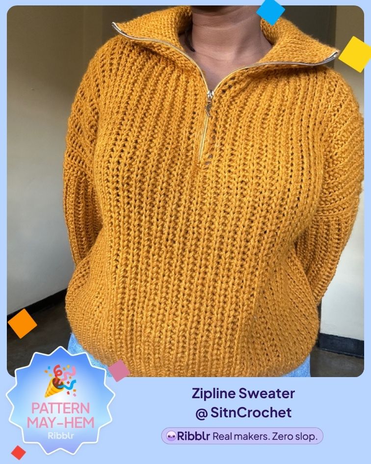 Zipline Sweater Crochet Pattern
