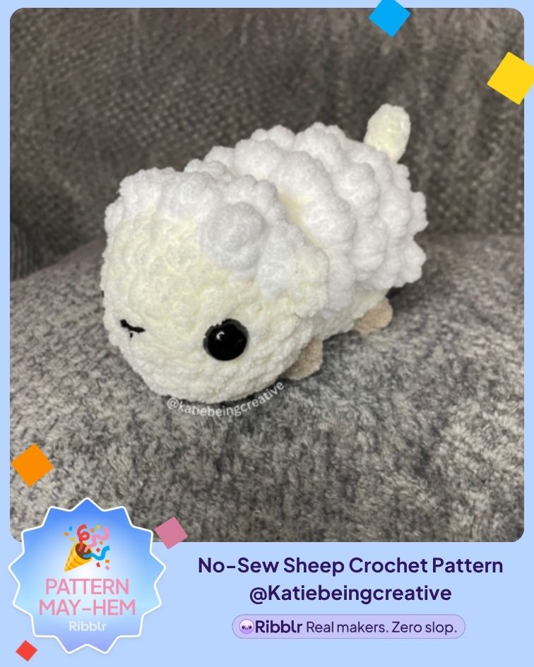 No-Sew Sheep Crochet Pattern