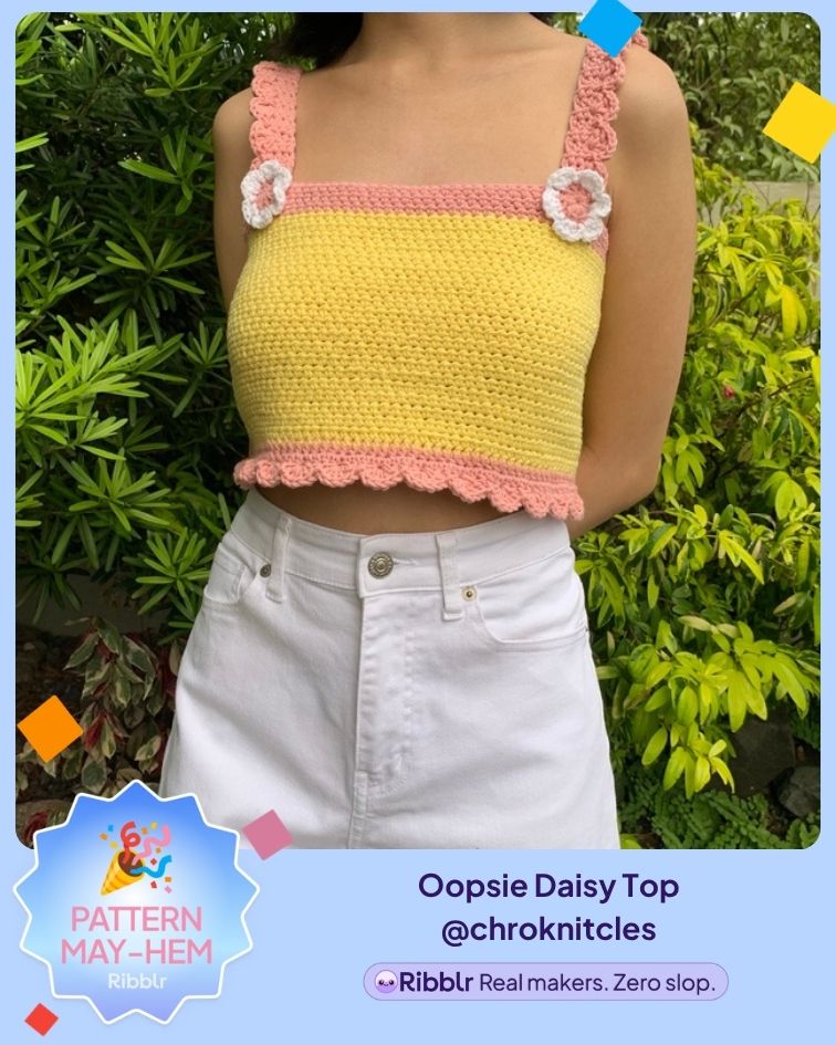 Oopsie Daisy Top Crochet