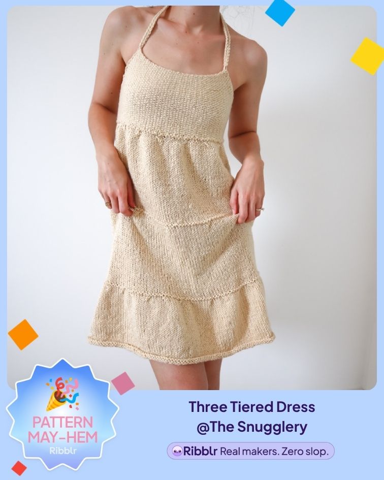 Three Tiered Dress Knitting
