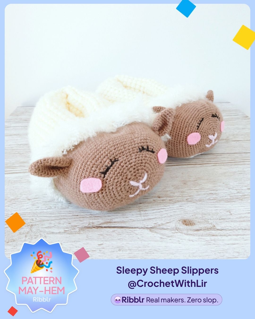 Sleepy Sheep Slippers