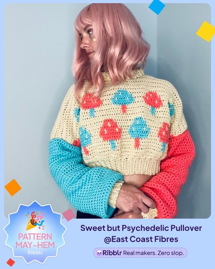 Sweet But Psychedelic Pullover Crochet