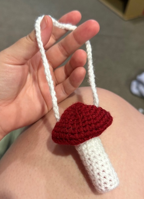 crochetingchaos's make photo for Lipbalm/Chapstick mushroom holder