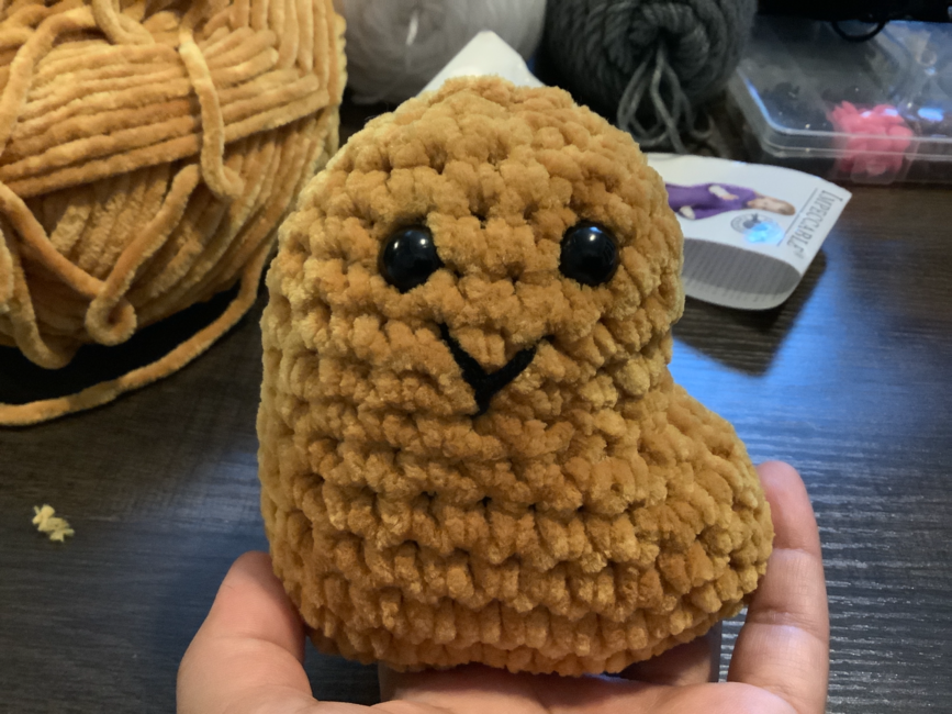 chigirlcrafts's make photo for Crochet Chicken Nugget Plush Pattern
