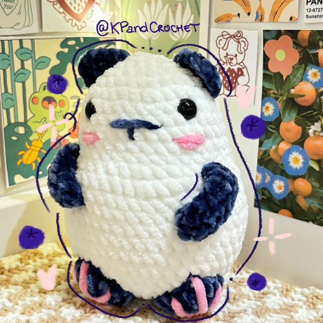 kpandcrochet's make photo for Bluebeary the Bear