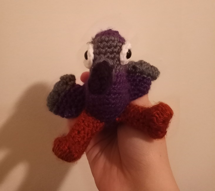 SOCKCROCHETS's make photo for Dwight the Dodo (low sew)