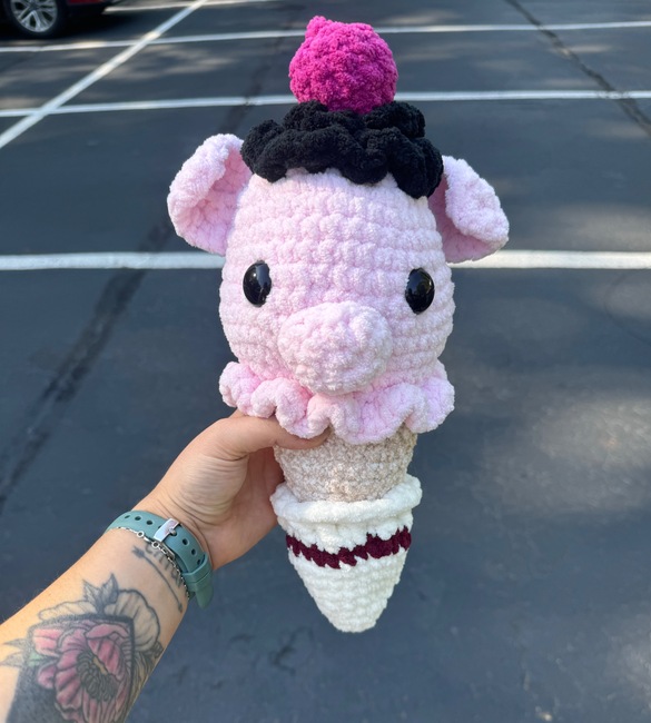 hookingmama's make photo for Pig Ice Cream Cone