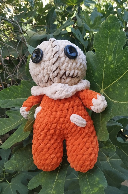TheKnottyAmigurumi's make photo for Killer Sam No Sew Crochet Pattern