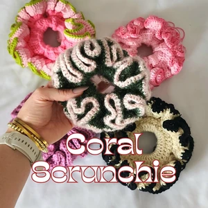 Coral Scrunchie