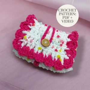 Cute Wallet Crochet Pattern with video tutorial