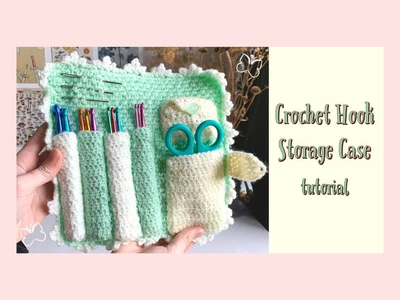 crochet hook storage holder tutorial crochet pencil case | cottagecore crochet | thisfairymade