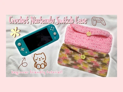 Crochet Nintendo Switch Case 1 hour beginner project | cottagecore crochet ideas | thisfairymade