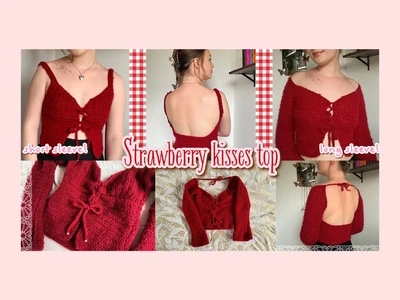 how to crochet THE Valentine\'s Day topshort/long sleeve versions | thisfairymade