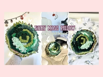 Crochet fairy moss pillow tutorialeasy and beginner friendly | thisfairymade