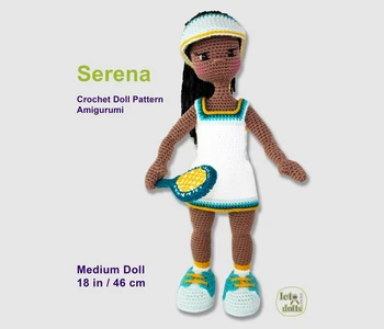 Serena Medium Crochet Doll