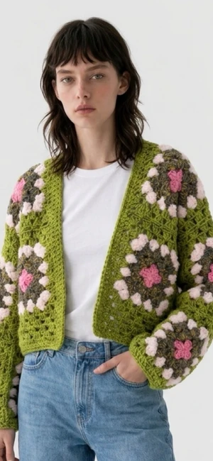 Forest Crochet Cardigan