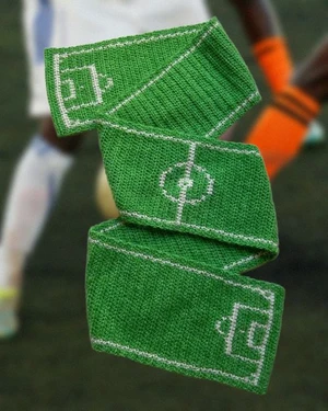 Football pitch scarf