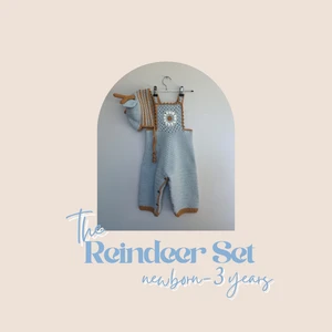 Reindeer Bonnet and Overalls