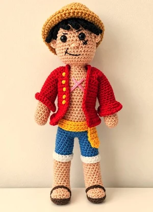 Monkey D. Luffy Inspired  One Piece Crochet Pattern