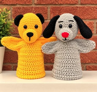 Sooty and Sweep Inspired  Hand Puppets - Unofficial