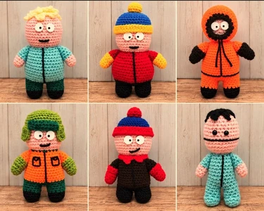 6 Southpark Inspired Crochet Patterns - Unofficial