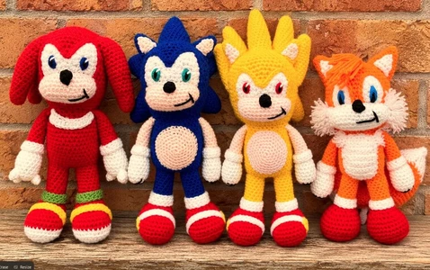 Sonic The Hedgehog Inspired  Crochet Patterns - Unofficial