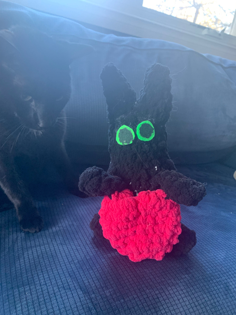 FREE Raven Cat Been Mod Valentines: Crochet pattern | Ribblr