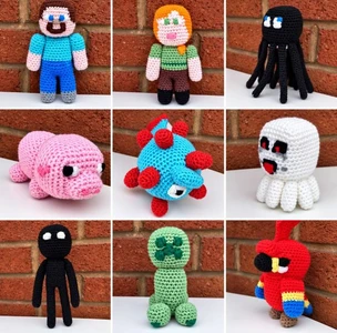 9 Minecraft Inspired  Crochet Patterns - Unofficial