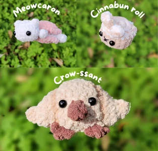 AuraBee.K café pastries {Crowssant, Cinnabun roll, Meowcaron}