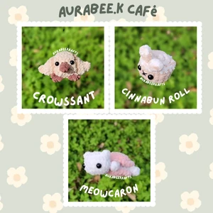 AuraBee.K café pastries {Crowssant, Cinnabun roll, Meowcaron}