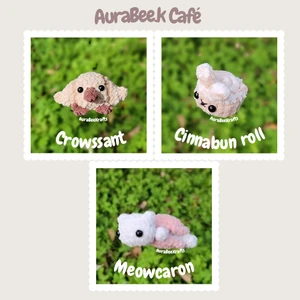 AuraBee.K café pastries {Crowssant, Cinnabun roll, Meowcaron}
