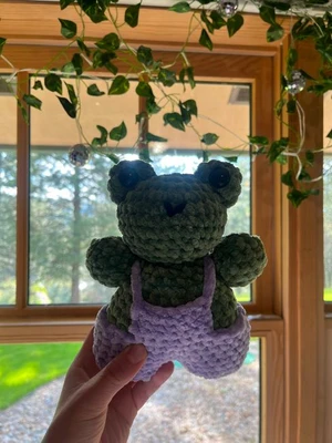 frog in overalls