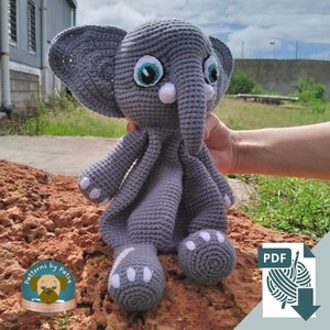 Ellie The Memory-Maker Crochet Elephant Lovey Pattern | Video Tutorials Included