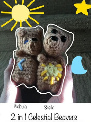 Stella and Nebula the Celestial Beavers