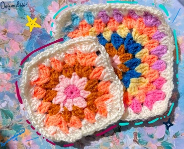 Flower-y granny square 2 in 1 pattern!