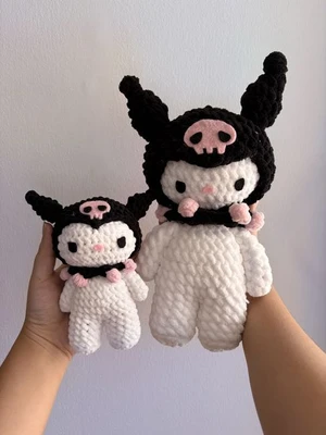 White Rabbit with Black Hoodie