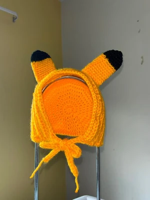 Pikachu baby bonnet