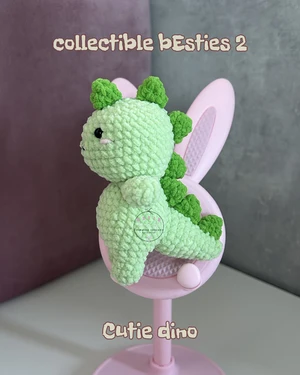 Cutie Dino - Collectible bEsties - market make amigurumi