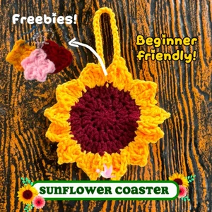 Sunflower coaster