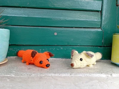 Crochet Fox Keychain