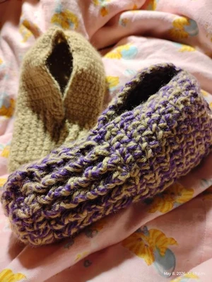 Crochet Family Slippers