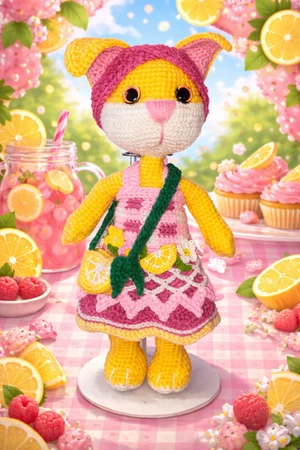 Pink Lemonade Kitty: Crochet Pattern
