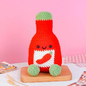 Chili Sauce Bottle Crochet Pattern