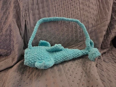 Mini blue whale shark purse