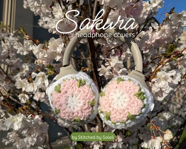 Sakura Headphone Cover Pattern
