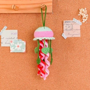 Heart Leaves Jellyfish Car Hanging Crochet Pattern