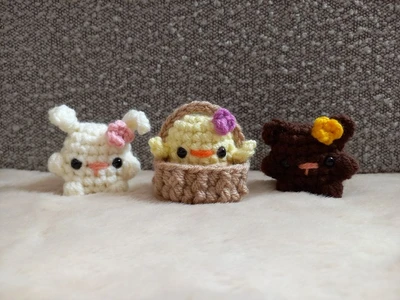 NO-SEW 3-in-1 Flower animals in baskets