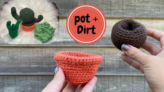 Crochet Pot + Dirt | Switchable Succulents