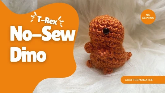 No-Sew Dino | T-Rex Crochet Pattern