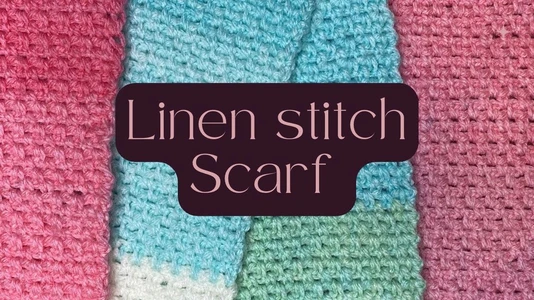 Linen Stitch Scarf | Simple Crochet Scarf For Beginners